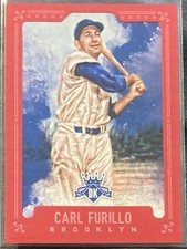 Carl Furillo 2017 Diamond Kings Baseball Red Framed /99 Dodgers