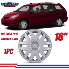 1PCS 16" Hubcap Snap On Wheel Cover Replacement For 2004-2010 Toyota Sienna R16