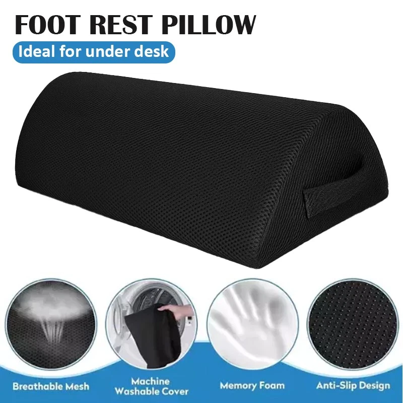 Foot Rest Cushion Pillow Under Desk Office Computer Stool Pad for Home & Work - image 2 of 4