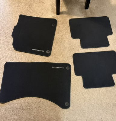 #ad Porsche Macan Black Carpet Floor Mats ORIGINAL OEM. NOT FROM CHINA $120.50