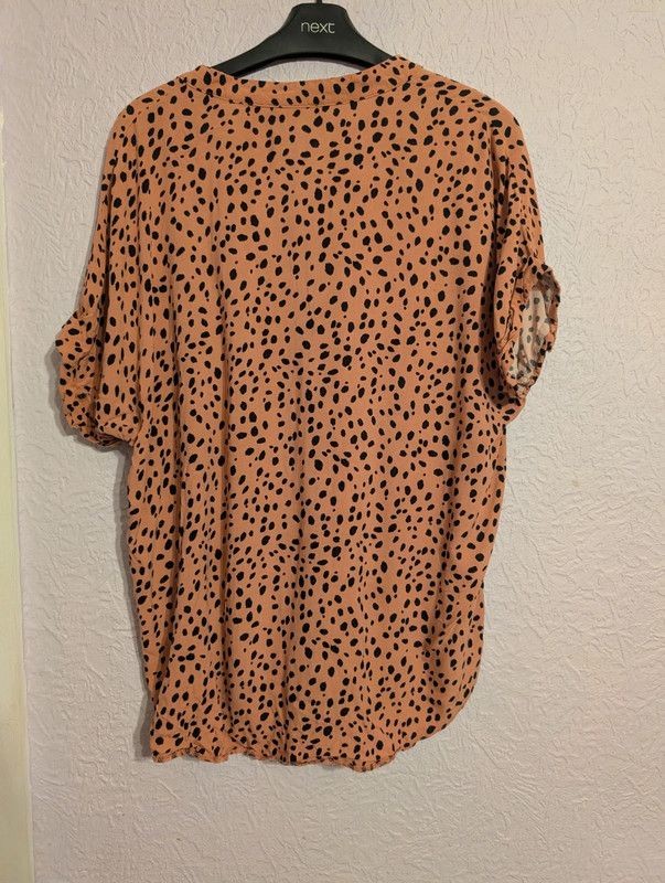New Look Maternity Dalmatian Print Blouse Size 12 image 4