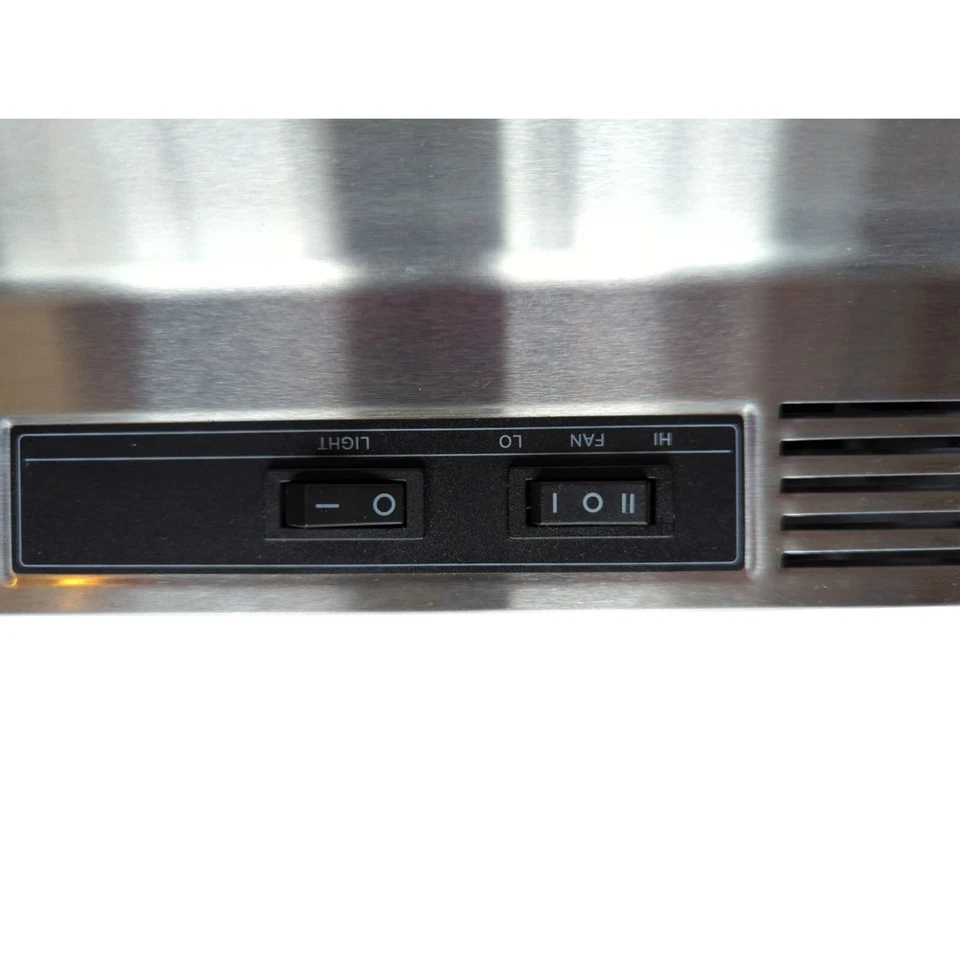 Campana extractora Winflo 30 pulgadas sin conductos 190-CFM de acero inoxidable debajo del gabinete Char. Filtro Foto 2 de 4