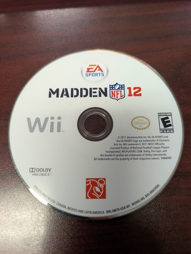 Madden NFL 12 (Nintendo Wii, 2011) NO TRACKING - DISC ONLY