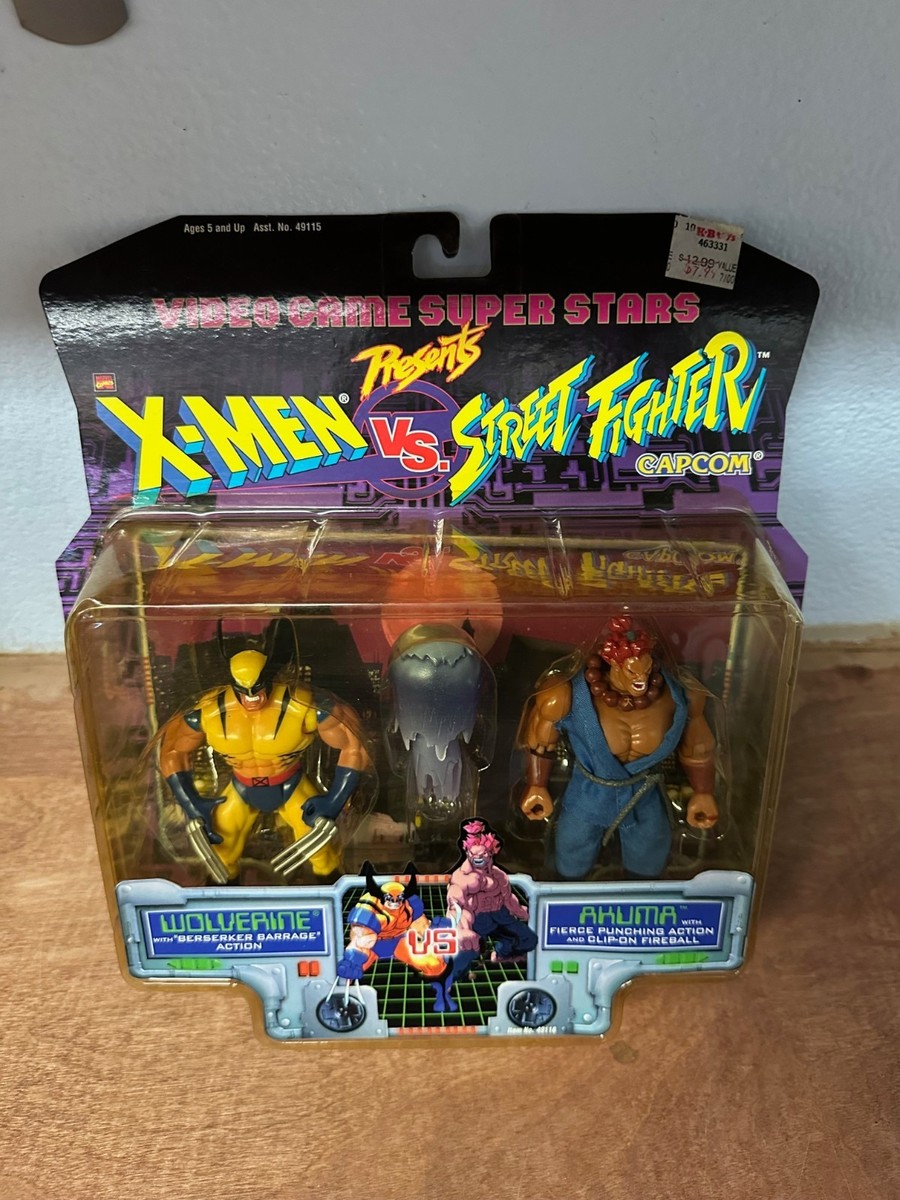 トイビズ　X-MEN ストリートファイター ウルヴァリンvs豪鬼　marvel Xmen Vs Street Fighter Figures Wolverine Vs Akuma Toybiz 1997