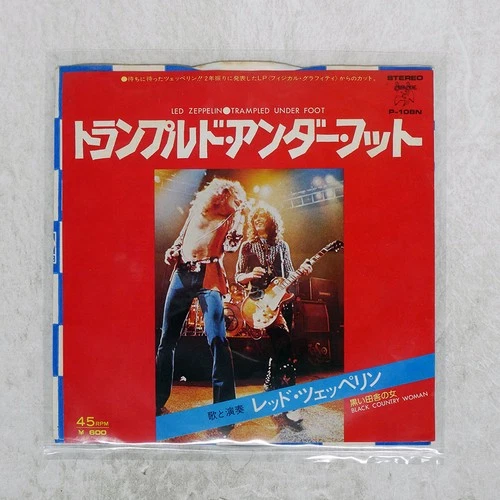 LED ZEPPELIN TRAMPLED UNDER FOOT SWAN SONG P108N Japan VINYL 7