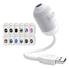 2-in-1 Galaxy Projector Night Light USB Projection Lamp 12 Projection Films UK