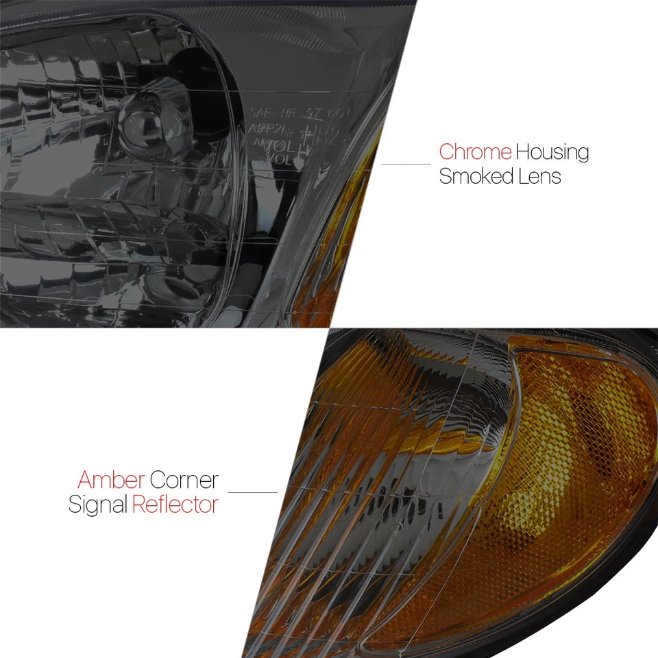Se adapta a Kia Sephia 1998-2001 [cromo/humo] ámbar esquina faro lámpara Foto 2 de 4