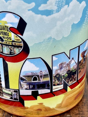 Disney Pixar Cars Land Coffee Mug Red Interior Mint Condition Vintage - Picture 6 of 11