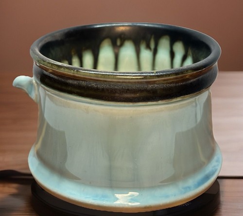 Edgecomb Potters Pottery Blue Drip Glaze Mug Cup Bowl Handle - Picture 4 of 8