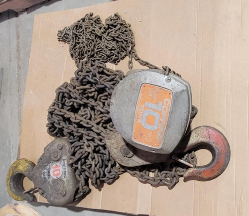 COFFING 10 TON CHAIN HOIST - USED - Picture 1 of 8