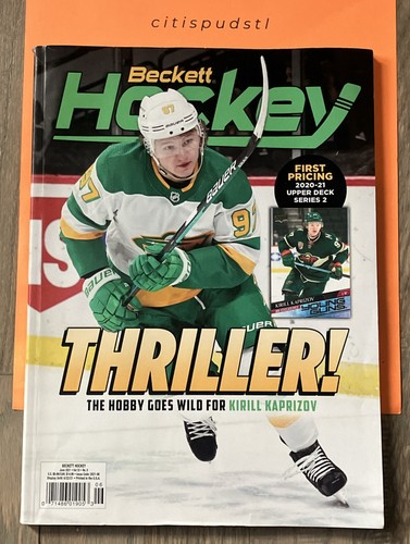 NEUF 🥅🏒 Kirill Kaprizov juin 2021 Beckett Hockey Magazine Carte Prix Guide