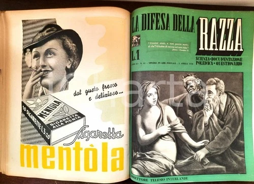 1938-1939 LA DIFESA DELLA RAZZA - Rivista quindicinale *Annata II completa
