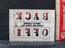 Temporary Tattoo New On Card Various Designs Available Will Combine Shipping