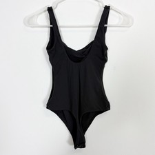 NEW Skims Fits Everybody Square-Neck Bodysuit - Onyx - Size XS