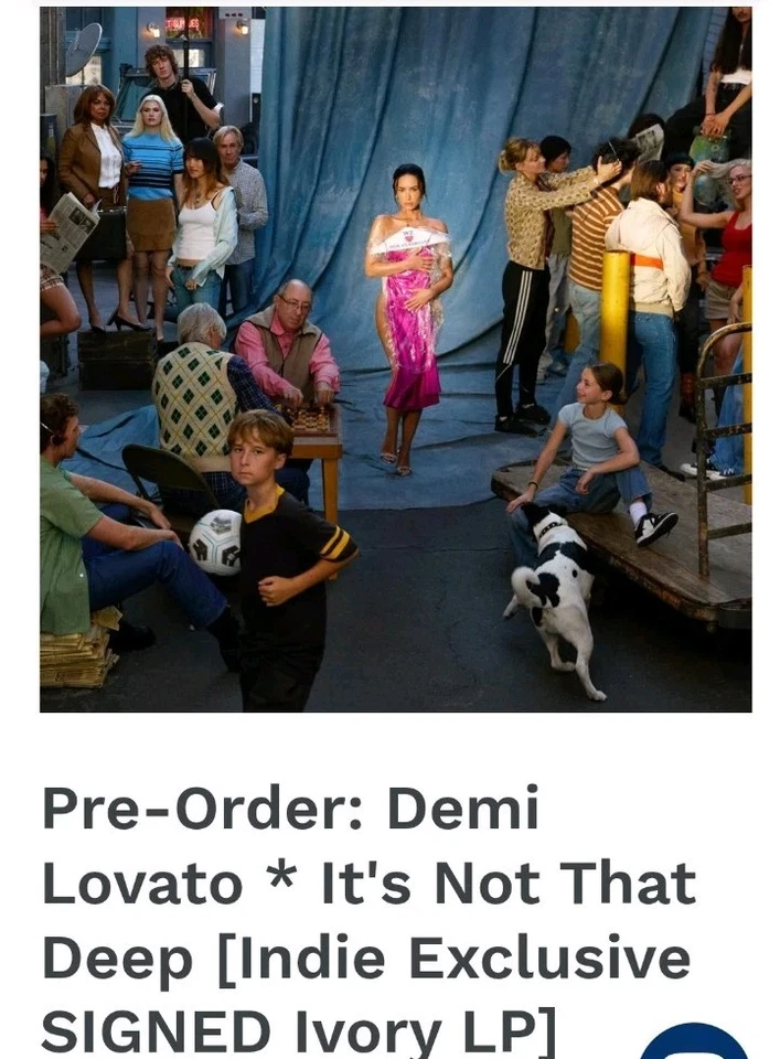 Demi Lovato - It's Not That Deep (Indie SIGNED ON COVER Ivory LP) Foto 4 de 4