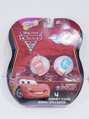 Disney Pixar Cars 2 Gomu 4 ErasersLighting - New