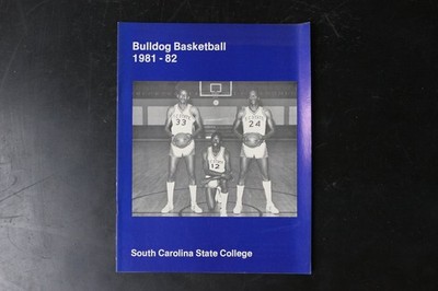 Bulldog Basketball Magazine 1981-82 SC State College Program Guide