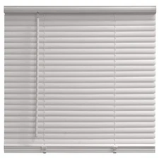 Mainstays 1" Cordless Vinyl Light Filtering Mini Blinds, White, 31" W x 64" L