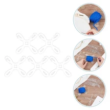 5 Pcs Plastic Empty Thread Spools Embroidery Bobbins Small Clear
