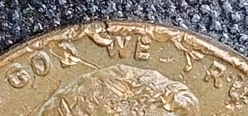 1976 No Mint Penny, Error Doubled Letters, Letters Pressed Rim, Very, Very Rare - Picture 4 of 22