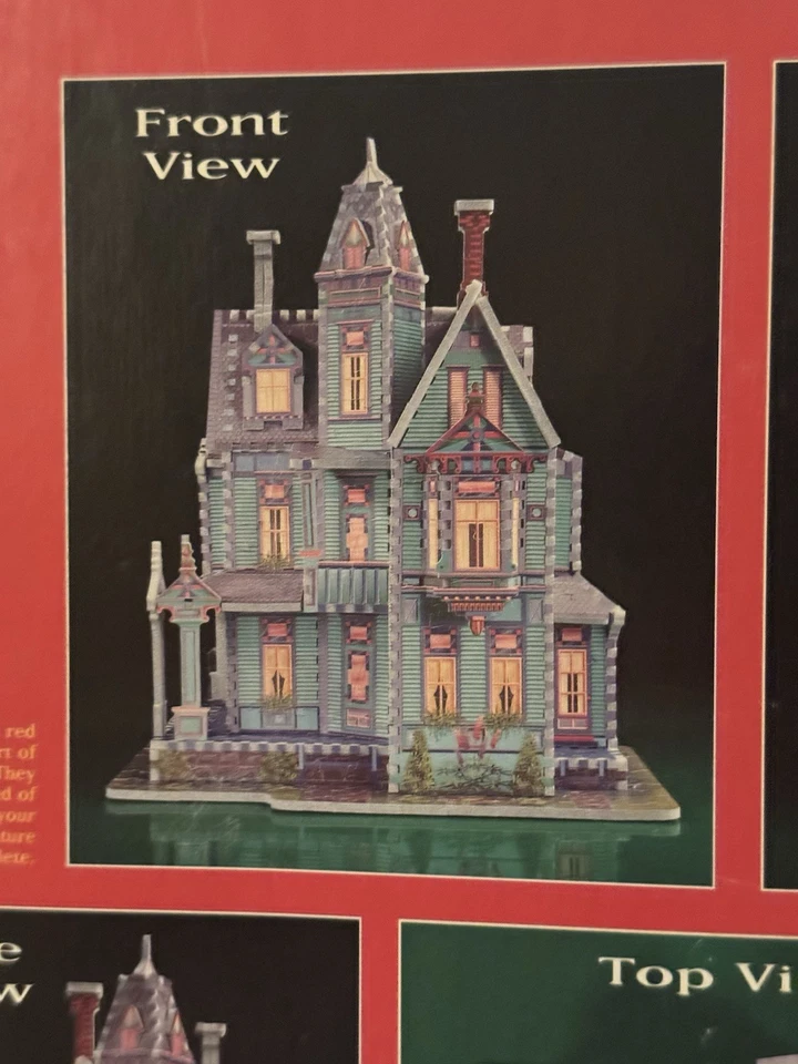 Puzzle 3D Victorian House 700 piezas Milton Bradley 1994 rompecabezas 3D nuevo en caja regalo de Navidad Foto 4 de 4