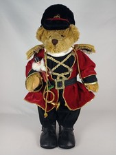 Vtg Creative Design 20" Standing Christmas Soldier Bear Complete Horn Nutcracker