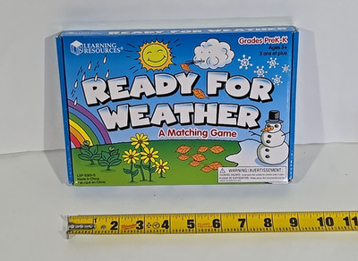 Ready for Weather A Matching Game Learning Resources PreK-K 3+ Rip in Board