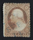 CKStamps: US Stamps Collection Scott#25 3c Washington Used