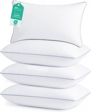 Pillows Standard Size Set of 4, Full Size Bed Pillows for Side, Back, and Stomac