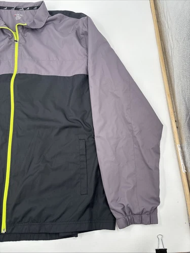 BCG  Mens Black/ Grey Windbreaker size XXXL zipper front. BCG Jacket. image 5