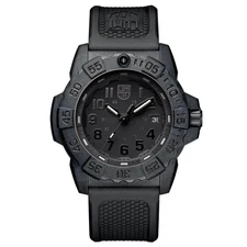 Luminox 3501.BO Men's Navy Seal 3500 Swiss Black Strap Dive Watch