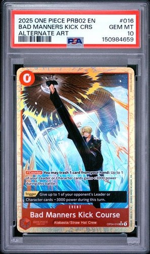 Bad Manners Kick Course graded PSA 10 for sale on eBay