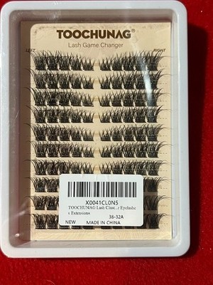 NEW TOOCHUNAG Lash Clusters Tray Wispy Individual Eyelash Extensions Natural