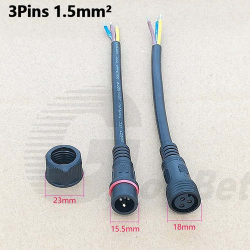 IP67 Waterproof Electrical Cable Wire Connector Plug 2/3/4/5/6/7/8 Pin Outdoor - Picture 25 of 37
