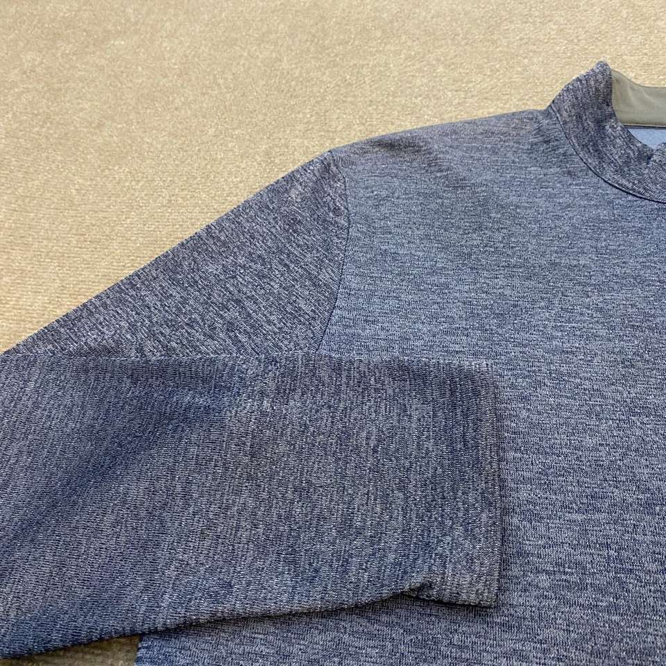 Suéter Callaway Para Hombres XXL Azul Rendimiento Elástico Pullover 1/4 Botón Golf Foto 3 de 4