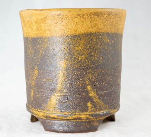 Japanese Unique Rustic Handmade Cactus & Succulent Pot + Mesh 4.75"x 4.75"x 5" - Picture 2 of 9