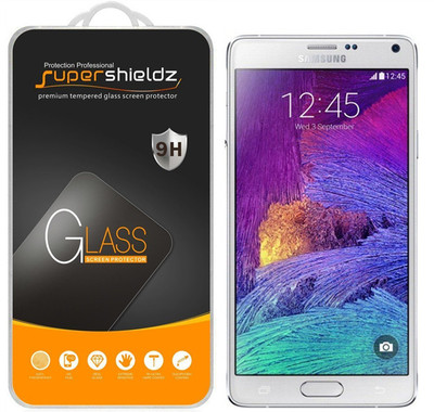 2X Supershieldz Tempered Glass Screen Protector Shield for Samsung Galaxy Note 4