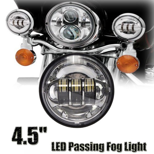 7" LED Headlight + 2x 4.5" Fog Light Passing Lamp for Harley Davidson Motorcycle - Picture 10 of 10