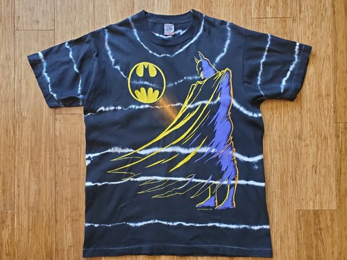Vintage 1989 Batman Tie Dye T Shirt XL 