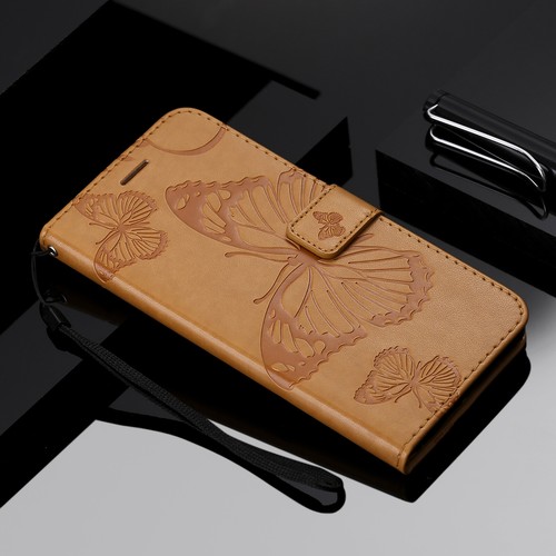 Butterfly Pattern PU Leather Flip Wallet Case Cover for Motorola G4 G6 G7 Play - Picture 17 of 20