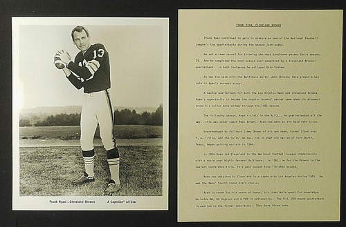 1967 Caprolan Photo & "Kit" Ryan Browns bio sheet Orig vinyl case & sales info - Picture 3 of 12