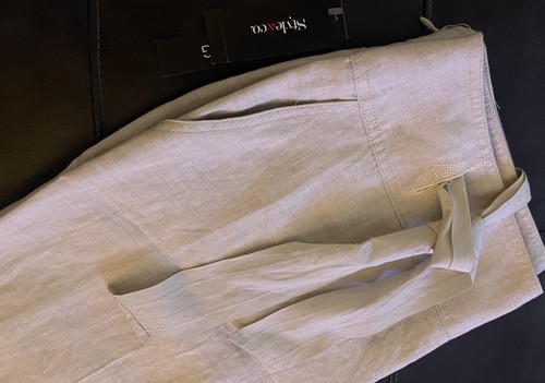 Style & Co. Leinenhose mit weitem Bein beige Größe 16 - Bild 4 von 12