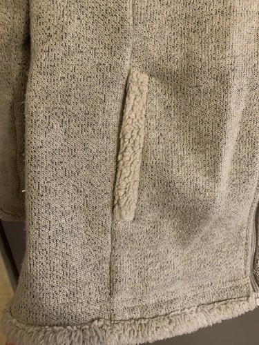 Kuhl Girl’s Full Zip Fleece Hoodie Sweater Size M (10) Ivory Long Sleeve - Picture 3 of 8