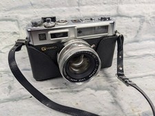 G Yashica Electro 35 GSN Rangefinder Camera 45mm f1.7 Yashinon DX Spiderman a6