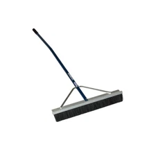 Industrial Broom 60" Ergonomic Handle & 28" wide double bristle head