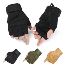 Tactical Gloves Military Anti-Slip Combat Cycling Half Finger Glove Men Women US