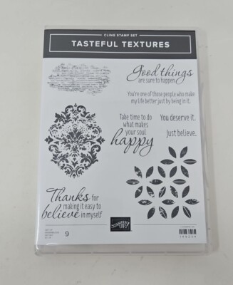 Stampin Up Tasteful Textures Cling Stamp Set 149234 | eBay