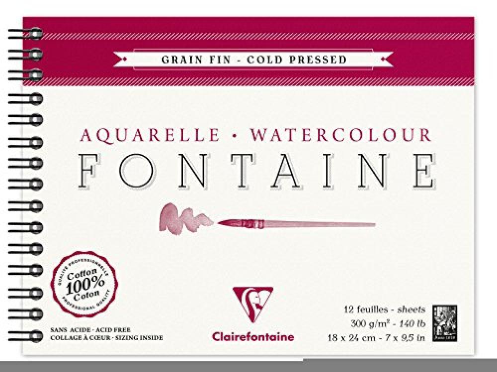 (TG. 18 x 24 cm) Clairefontaine 96313C Album a Spirale, 18 x 24 cm, 12 Fogli, Bi