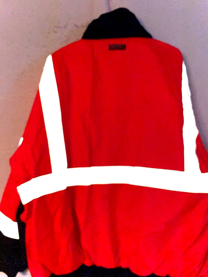 Chaqueta ML Kishigo Unisex 2X Amarillo Abrigo de Seguridad Alta Visibilidad Aislado Bombardero Foto 4 de 4