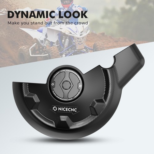 Engine Crankcase Cover + Timing Plug Kit For Yamaha Raptor 700R 700 YFM700 Black - Picture 6 of 8